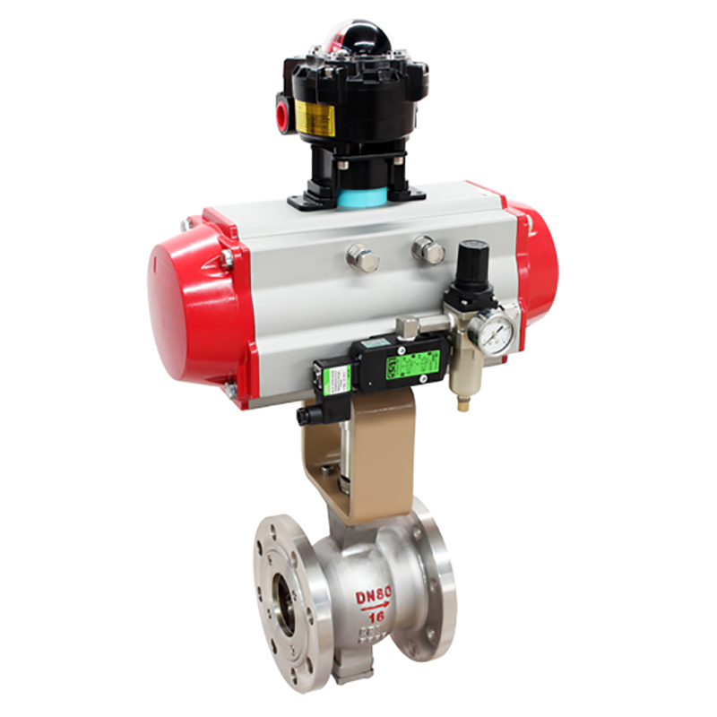 Pneumatic/Electric Operated Ball Valve V Port Ball Valve